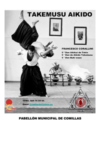 Anverso folleto 22/06/2013 - Seminario Aikido Cantabria - Francesco Corallini Sensei